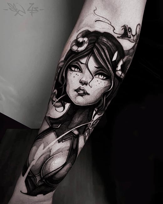 Dmitrii Uglyx tattoo work